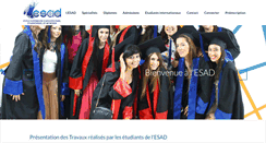 Desktop Screenshot of esad-tunis.com
